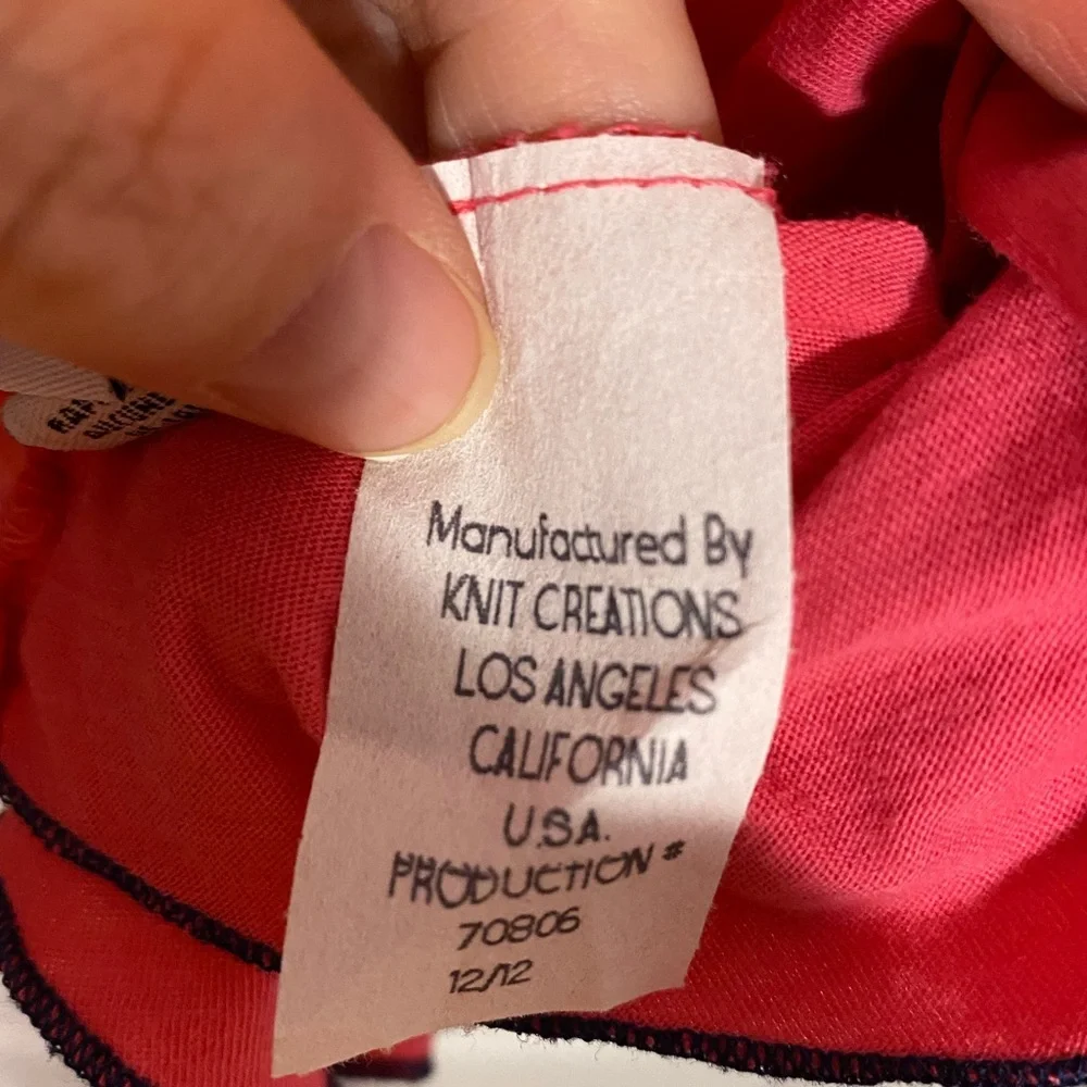 LAmade Kids Tiered Ruffle Tie Strap Camisole USA MADE Pink Navy Girl’s 14